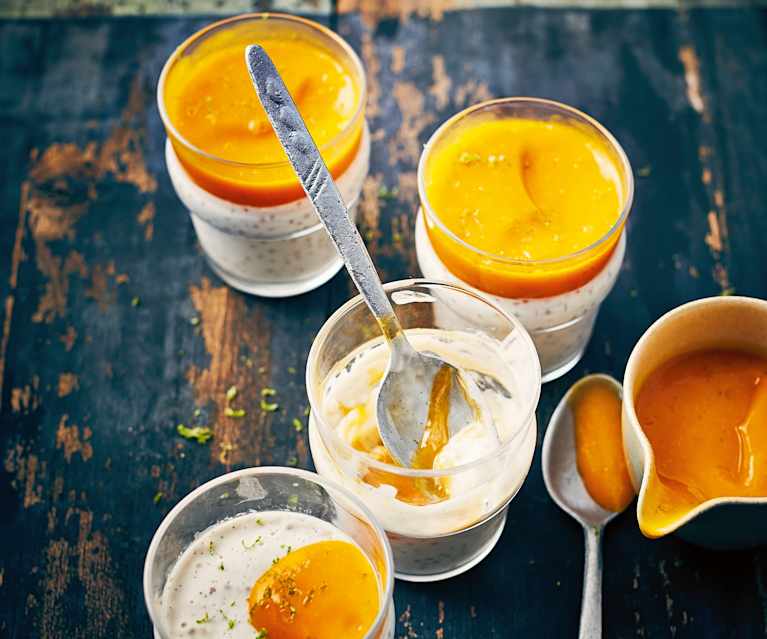 Perles du Japon au lait de coco et à la mangue Perles du Japon au lait de coco et à la mangue