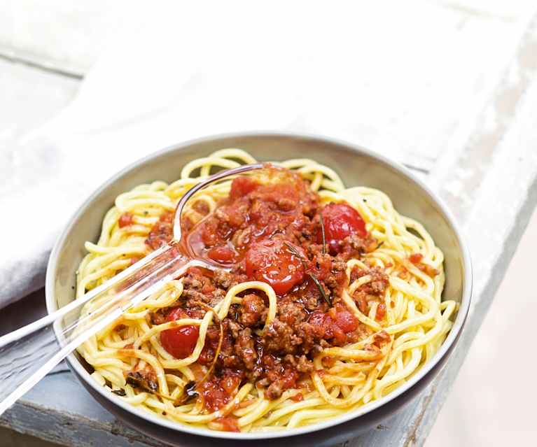 Spaghetti à la bolognaise Spaghetti à la bolognaise
