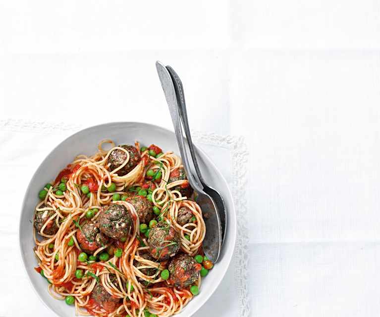 Spaghetti aux boulettes Spaghetti aux boulettes
