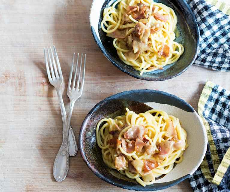Spaghettoni à la carbonara Spaghettoni à la carbonara