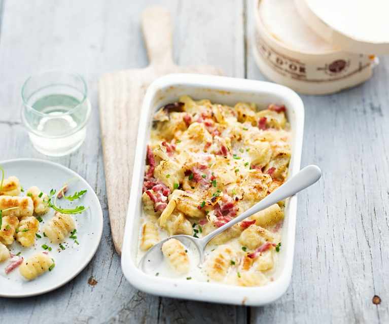 Gratin de gnocchi au Mont-d'Or Gratin de gnocchi au Mont-d'Or