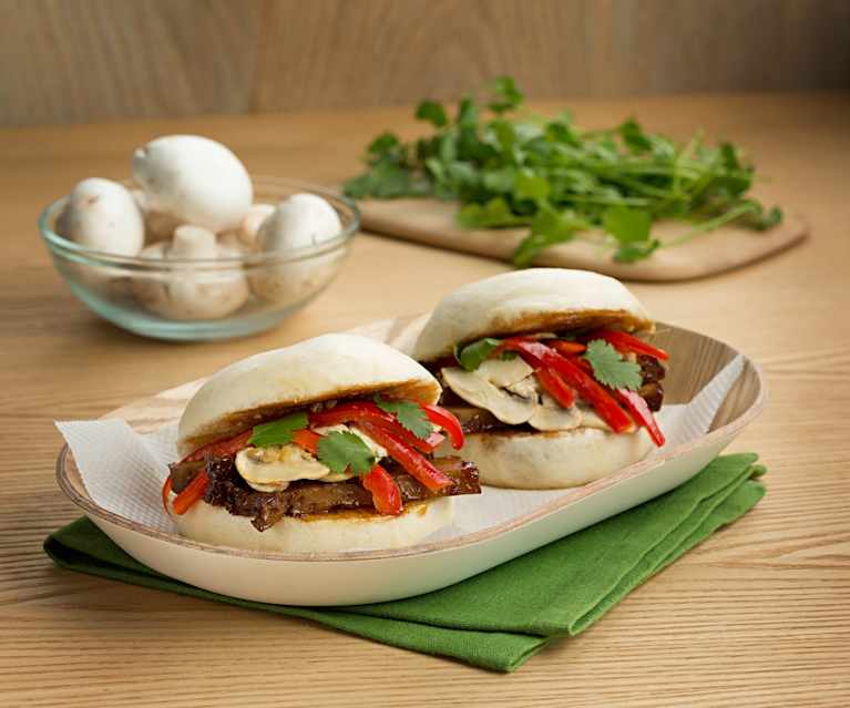 Bao buns vegetarianos Bao buns vegetarianos