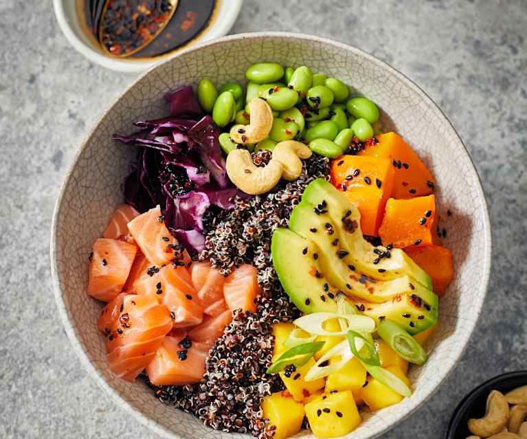 Mango-Lachs-Bowl Mango-Lachs-Bowl