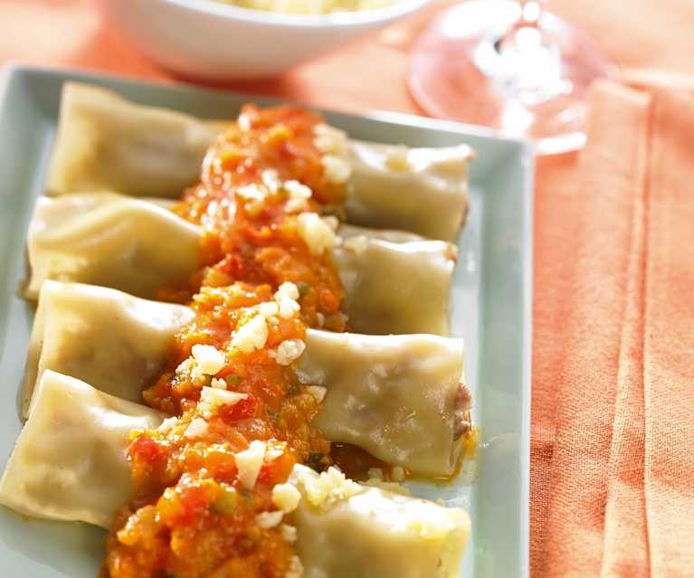 Cannelloni Di Carne Con Sugo Alle Verdure Cookidoo La Nostra Piattaforma Ufficiale Di Ricette Per Bimby