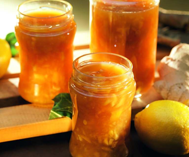 Mermelada de limón, miel y jengibre Mermelada de limón, miel y jengibre