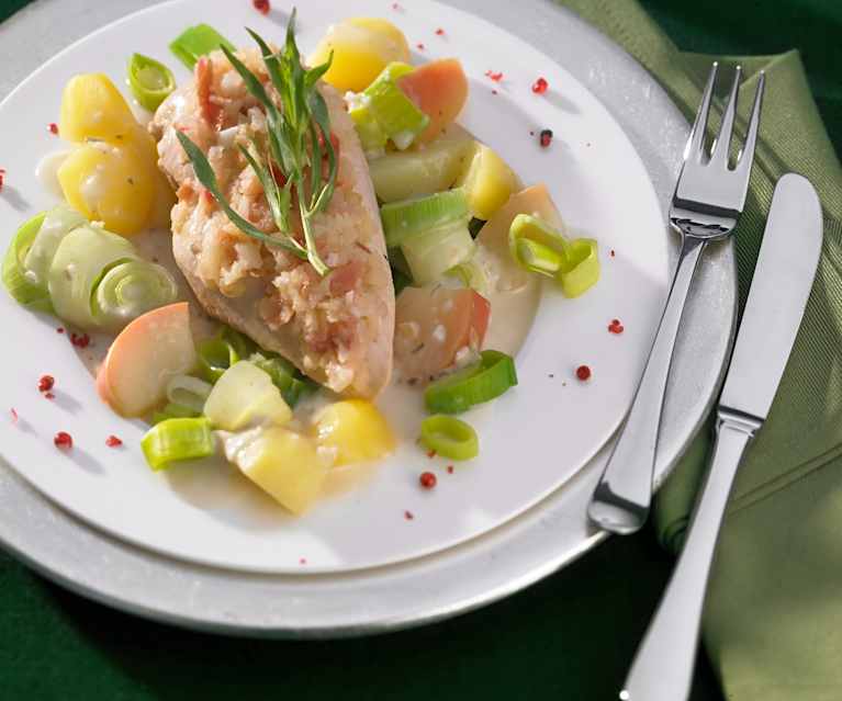 Putenschnitzel mit Kartoffeln und Apfel-Zwiebel-Sauce - Cookidoo® – la ...
