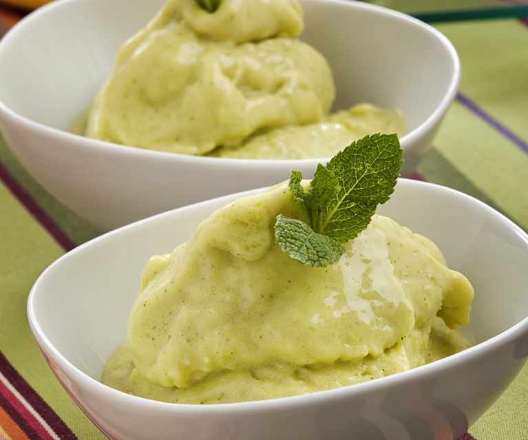 Helado ligero de mango Helado ligero de mango