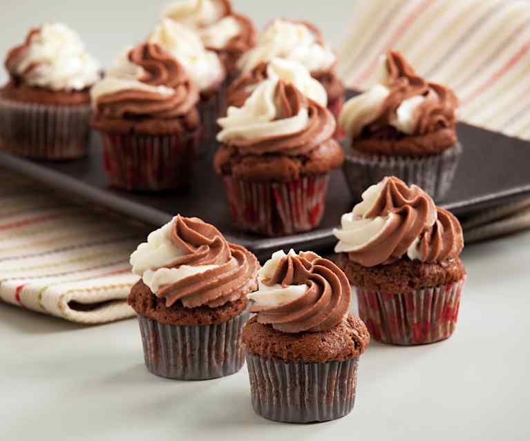 Minicupcakes de chocolate y mascarpone Minicupcakes de chocolate y mascarpone