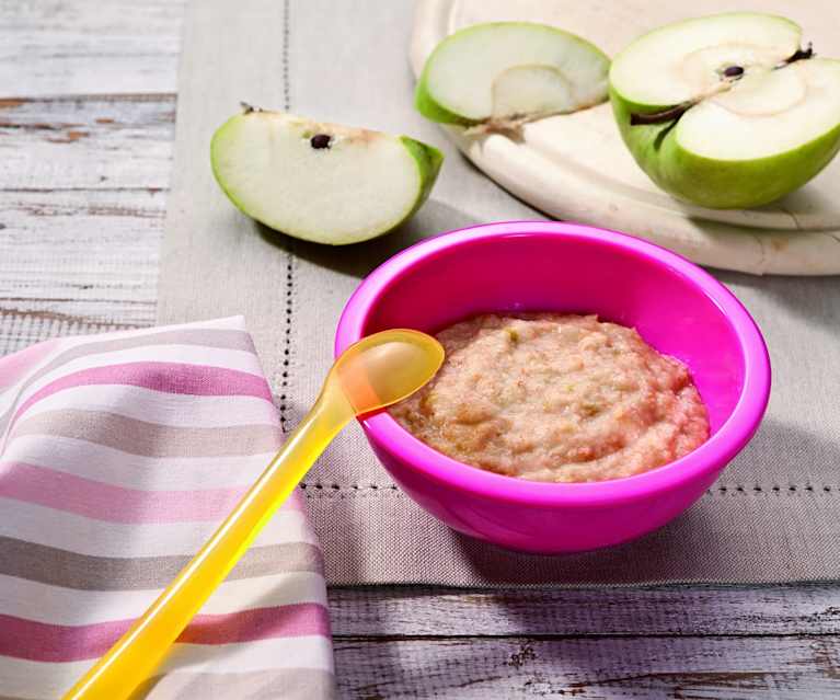 Dinkelbrei mit Apfel Dinkelbrei mit Apfel