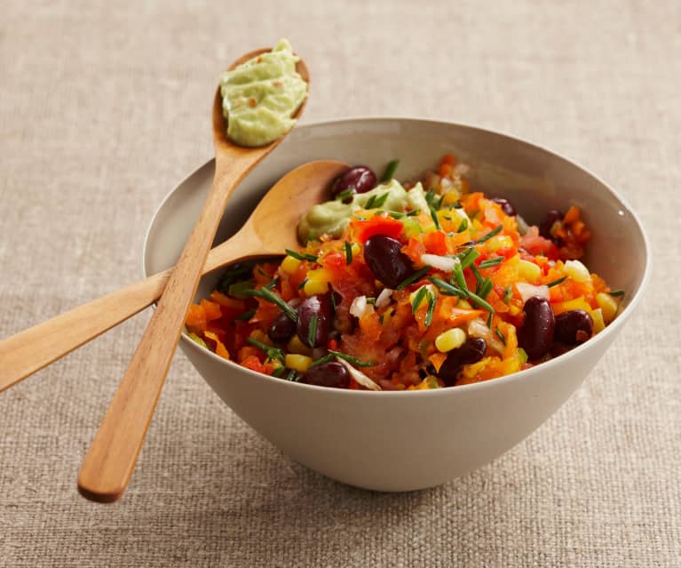 Mexikanischer Salat mit Avocado-Dressing - Cookidoo® – das offizielle ...