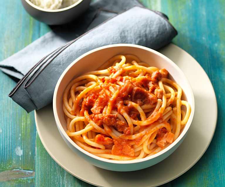 Bucatini All Amatriciana Cookidoo A Plataforma Oficial De Receitas Bimby