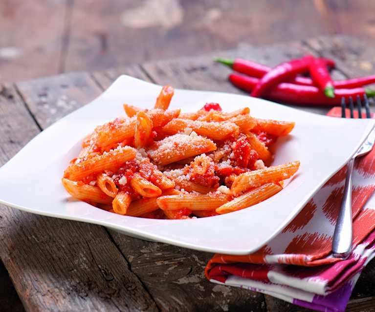Penne all'arrabbiata Penne all'arrabbiata