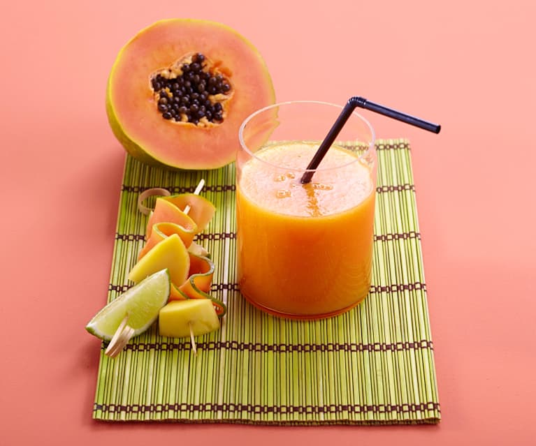 Nectar de papaye, mangue et orange Nectar de papaye, mangue et orange