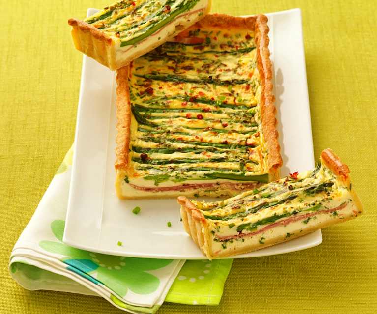 Tarte aux asperges et chèvre frais Tarte aux asperges et chèvre frais
