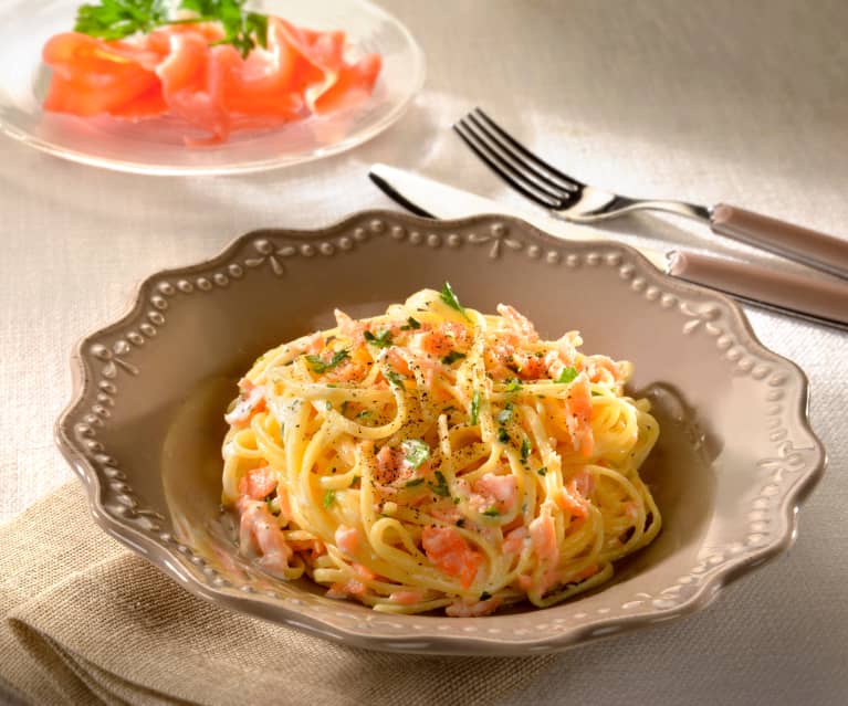 Linguine Al Salmone E Vodka Cookidoo Das Offizielle Thermomix Rezept Portal