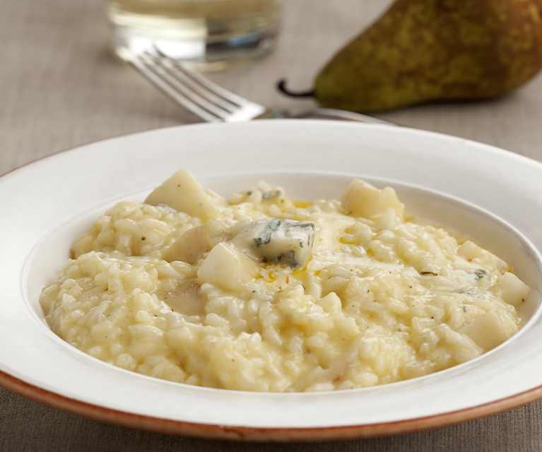 Risotto con pera y gorgonzola Risotto con pera y gorgonzola