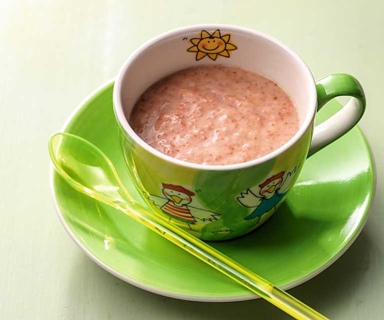 Cereal and fruit purée Cereal and fruit purée