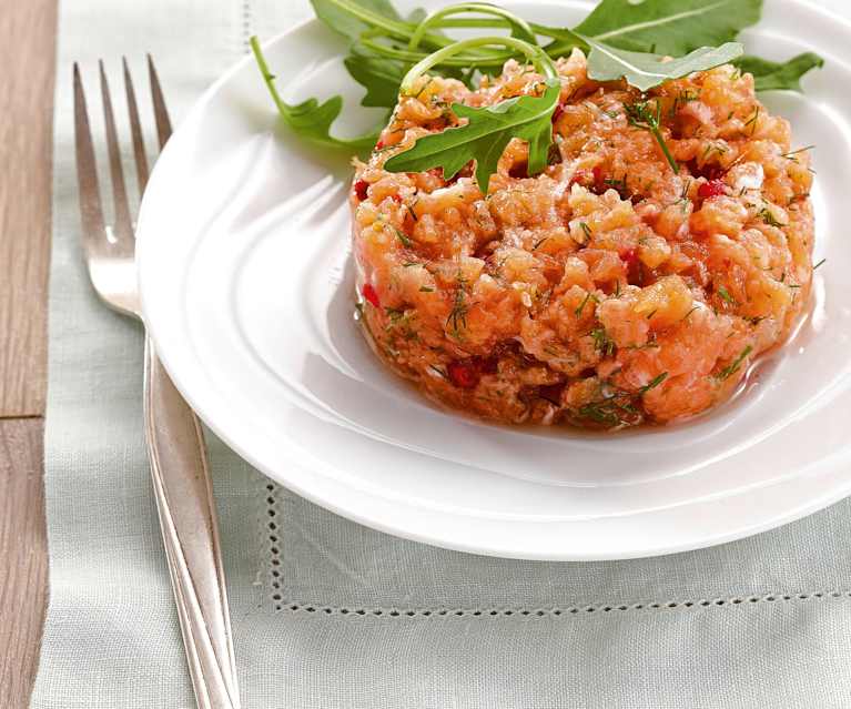 Salmon tartare Salmon tartare