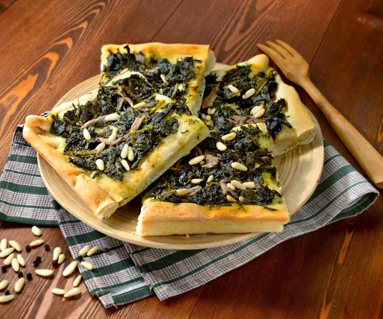 Focaccia aux fanes de navet Focaccia aux fanes de navet
