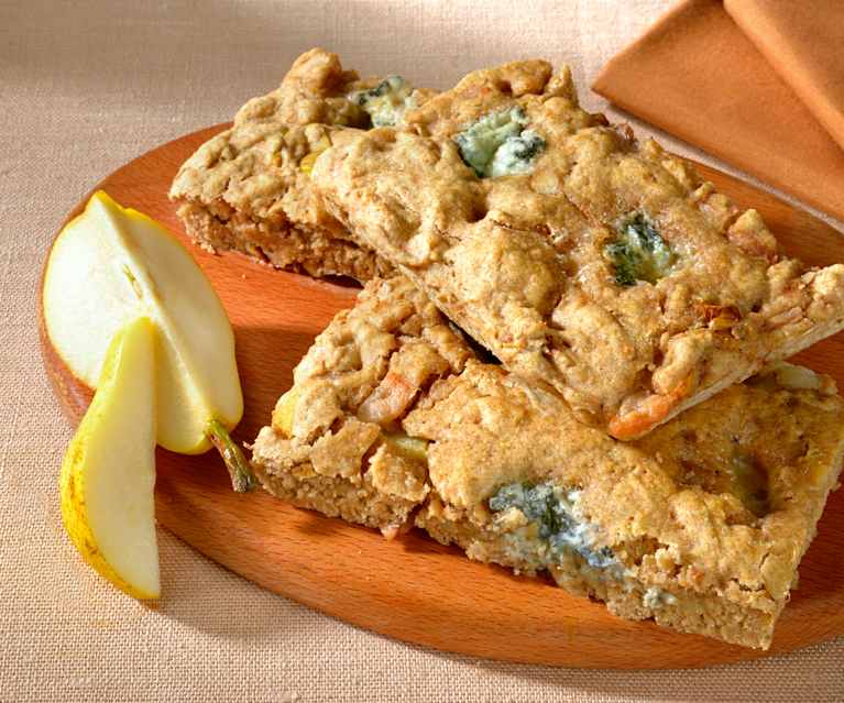 Focaccia poire et gorgonzola Focaccia poire et gorgonzola