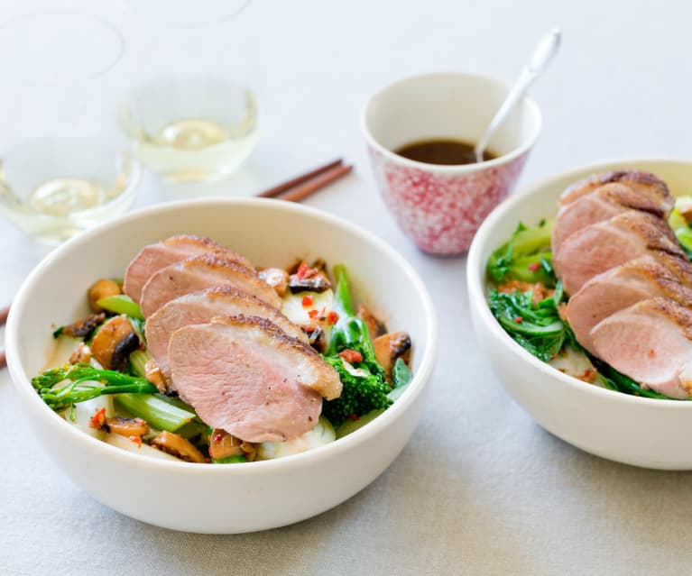Five spice duck with mushrooms and Asian greens - Cookidoo® – the ...