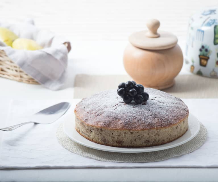 Pastel de pera y nuez