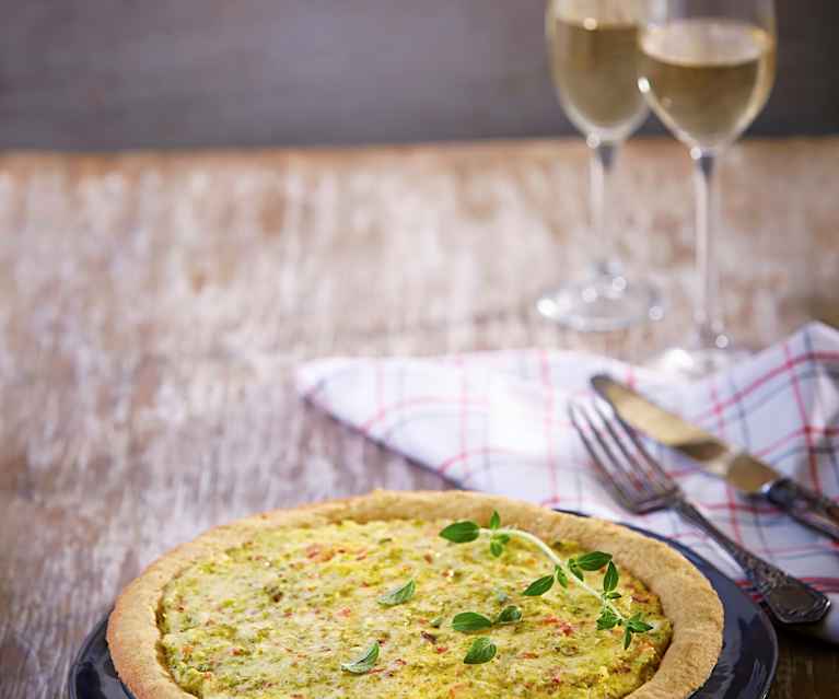 Quiche de brócoli con harina de quinoa Quiche de brócoli con harina de quinoa