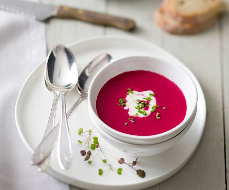 Beetroot Gazpacho With Horseradish Créme Beetroot Gazpacho With Horseradish Créme