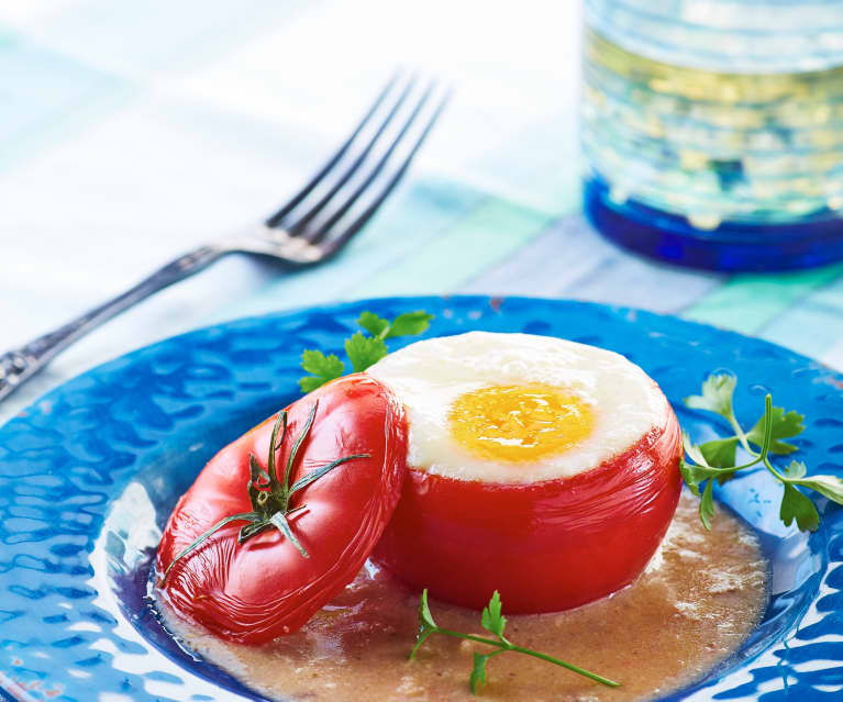 Huevos poché en jitomate - Cookidoo® – the official Thermomix® recipe  platform