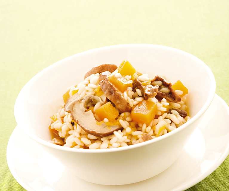 Risotto zucca e porcini Risotto zucca e porcini