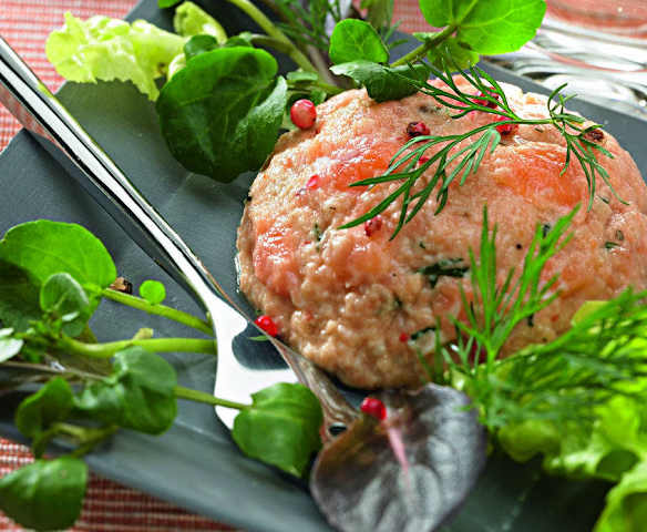 Creme de salmão fresco