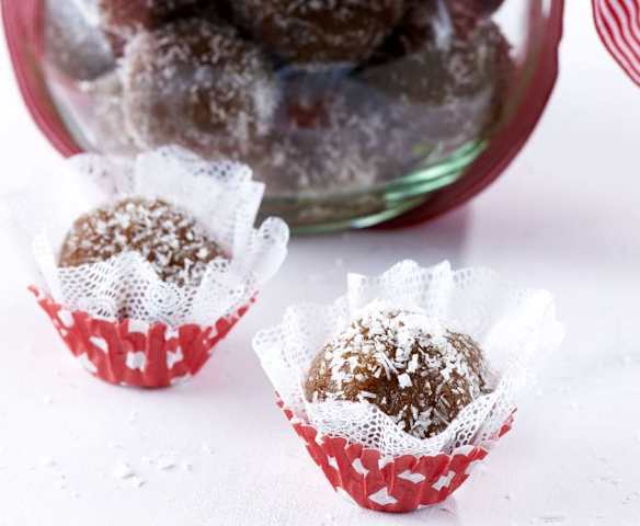 Truffes chocolat noix de coco