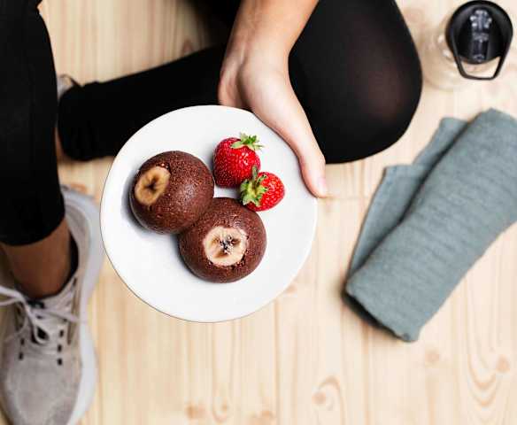 Kakaowe muffinki z bananem i dynią