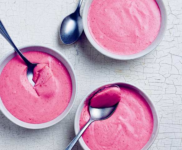 Mousses à la framboise