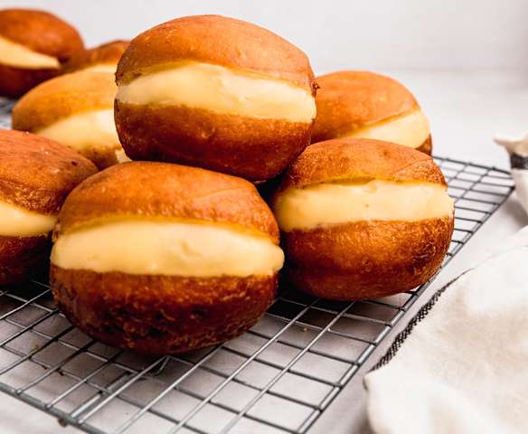 Berlines con crema pastelera