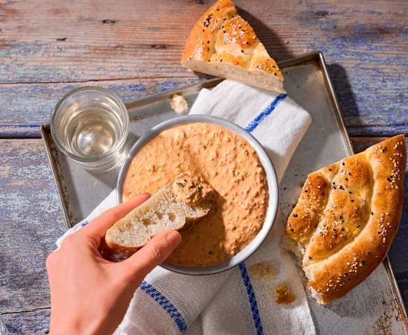 Feta-Creme mit Paprika