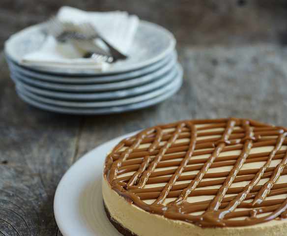 Cheesecake de dulce de leche