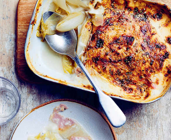 Endives au jambon, béchamel légère