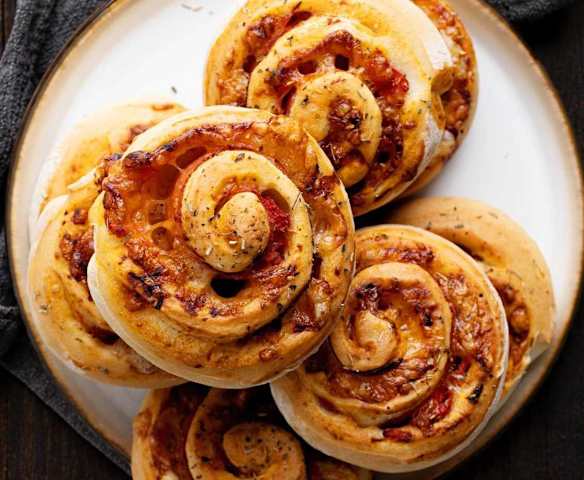 Hot Honey Pepperoni Pizza Rolls