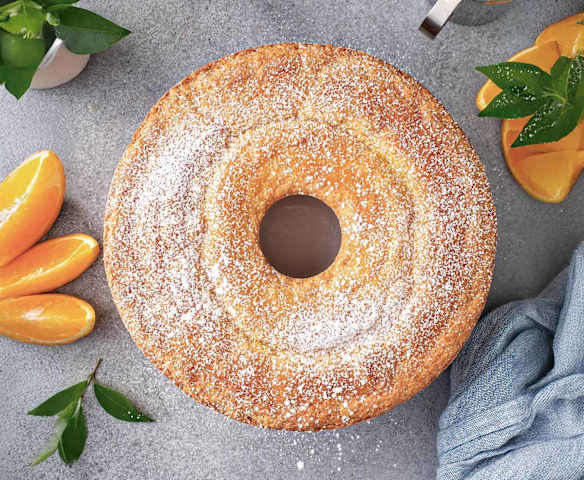 Queque de naranja sin lactosa