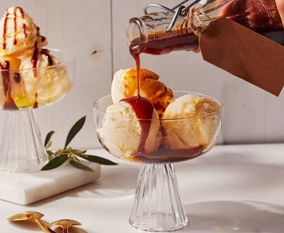 Olivenöl-Eis