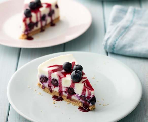 Blueberry and Mascarpone Cheesecake