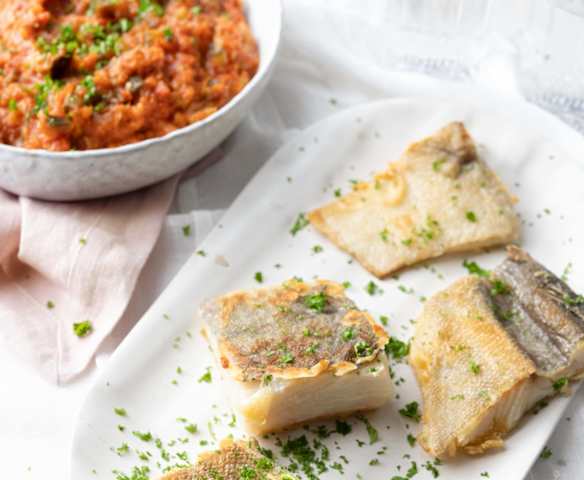 Bacalao con samfaina