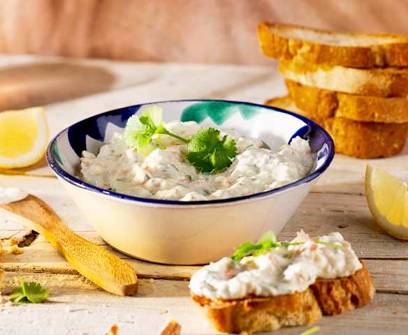 Dip cremoso de langostinos