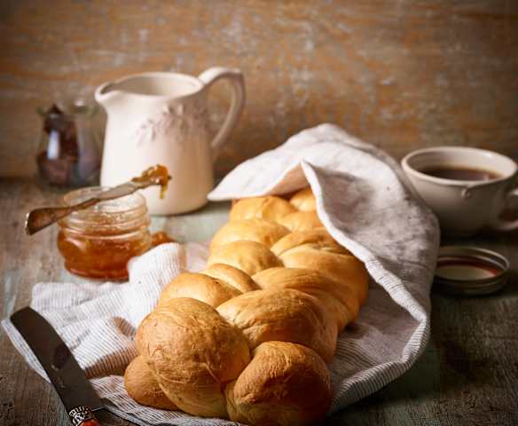 Trenza de pan de leche