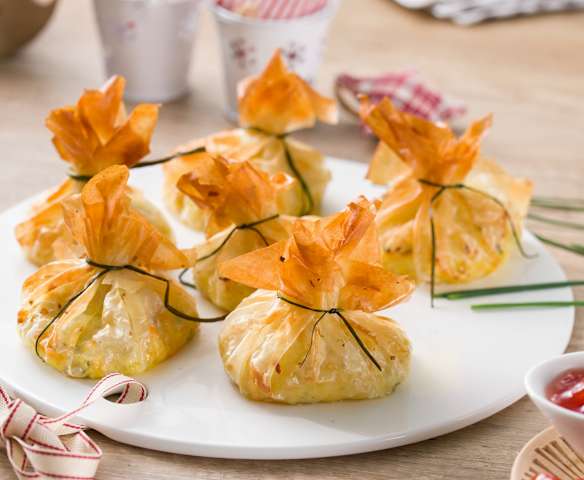 Limosneras de espinacas y queso