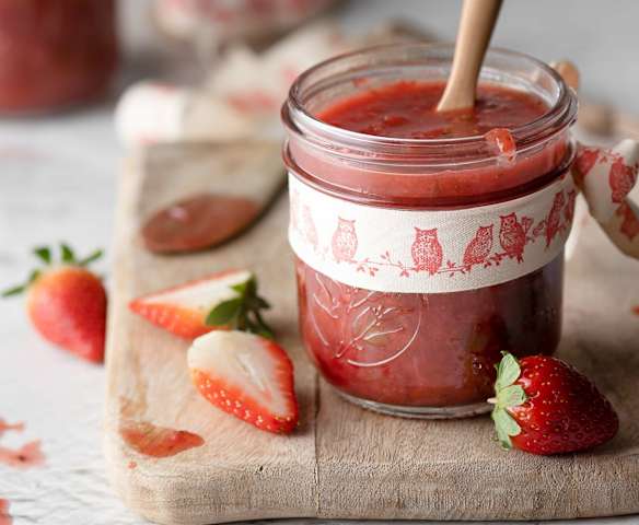 Chutney de fresas con pimienta verde