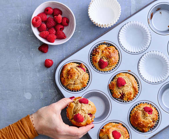 Muffins aux framboises