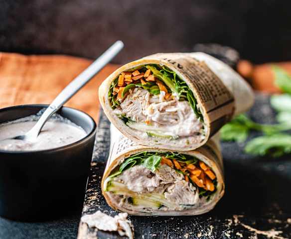 Wrap au tonnato de dinde