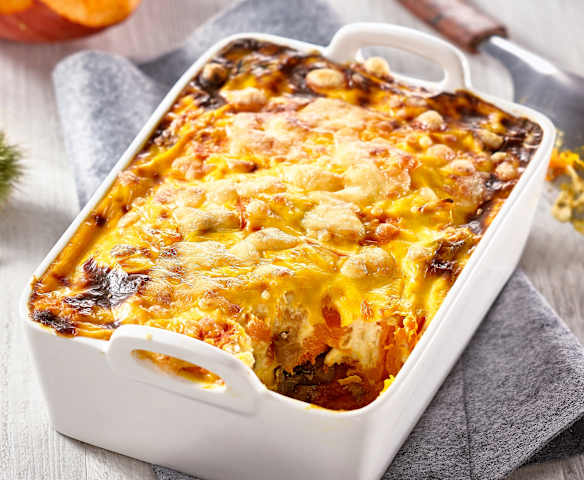 Gratin de potiron aux châtaignes